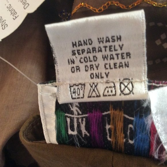 Funky People NWT Multicolor Embroidered Metallic Stitch Celestial Skirt Medium - Picture 8 of 9